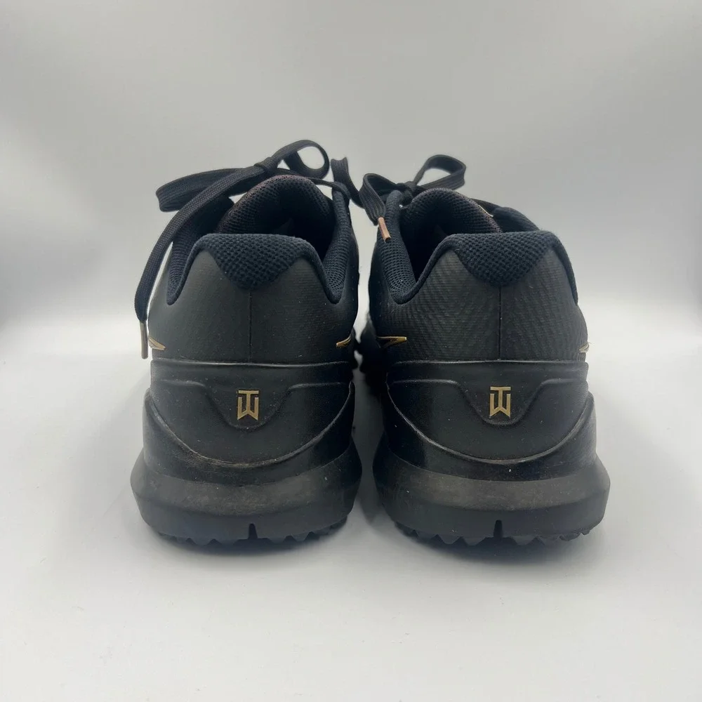 Nike Mens Tiger Woods TW 14 Limited Golf Shoes Size 13 Black and Gold 652627-002